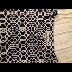 Jude Connally Navy & White Shift Dress.  Size XS